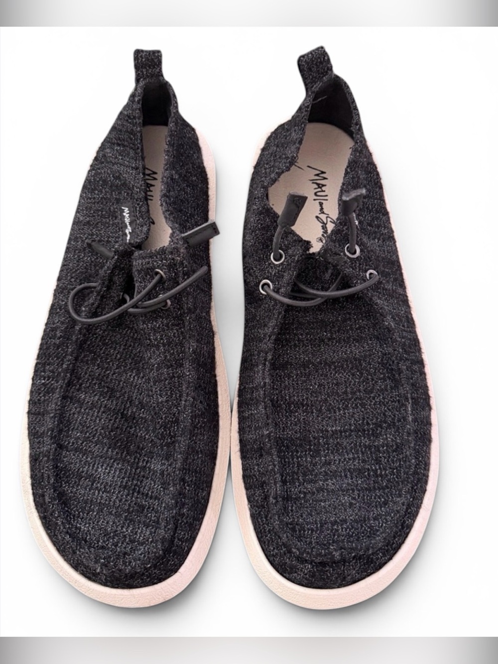 Maui Jim Men’s Dark Gray Knit Slip-On Loafers 10